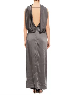 MISHA Ketina Gown Charcoal Pewter Size 8/S for rent on The Volte - image 2