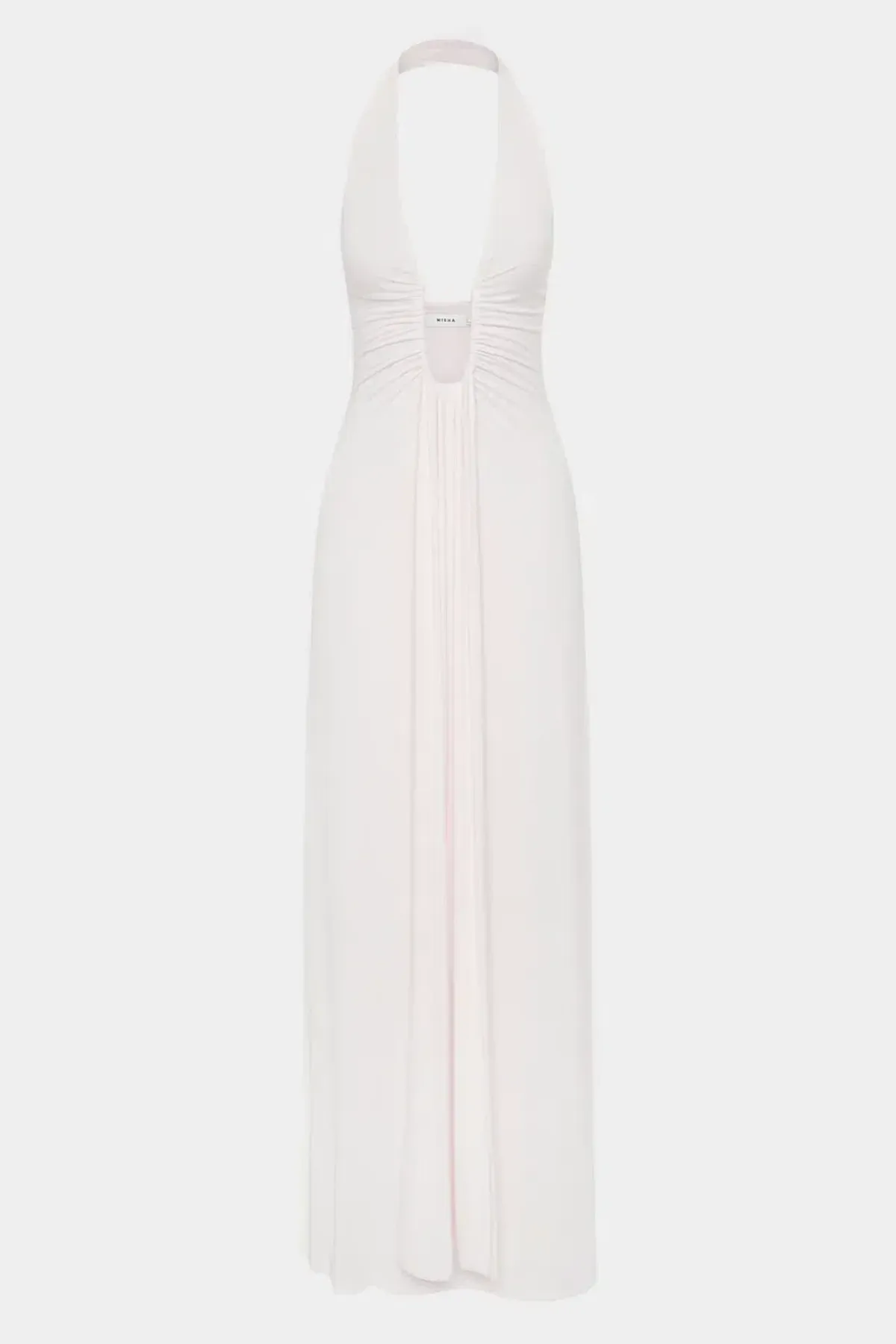 MISHA Jennifer Cupro Maxi Dress Ivory Size 4/XXS - Image 6