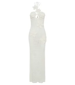 Meshki Kyla Floral Crochet Maxi Dress Ivory Size M / AU 10 for rent on The Volte - image 4