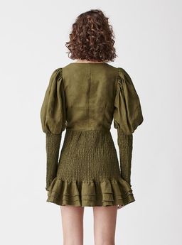 Joslin Studio - Morgan linen mini dress size 6 for rent on The Volte - image 2