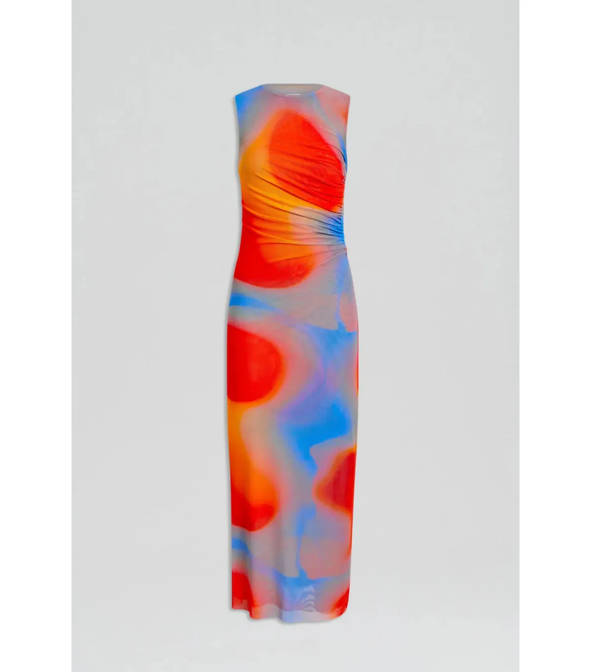 Scanlan Theodore Italian Watercolour Dress in Red/Blue Size AU 8  - Image 8