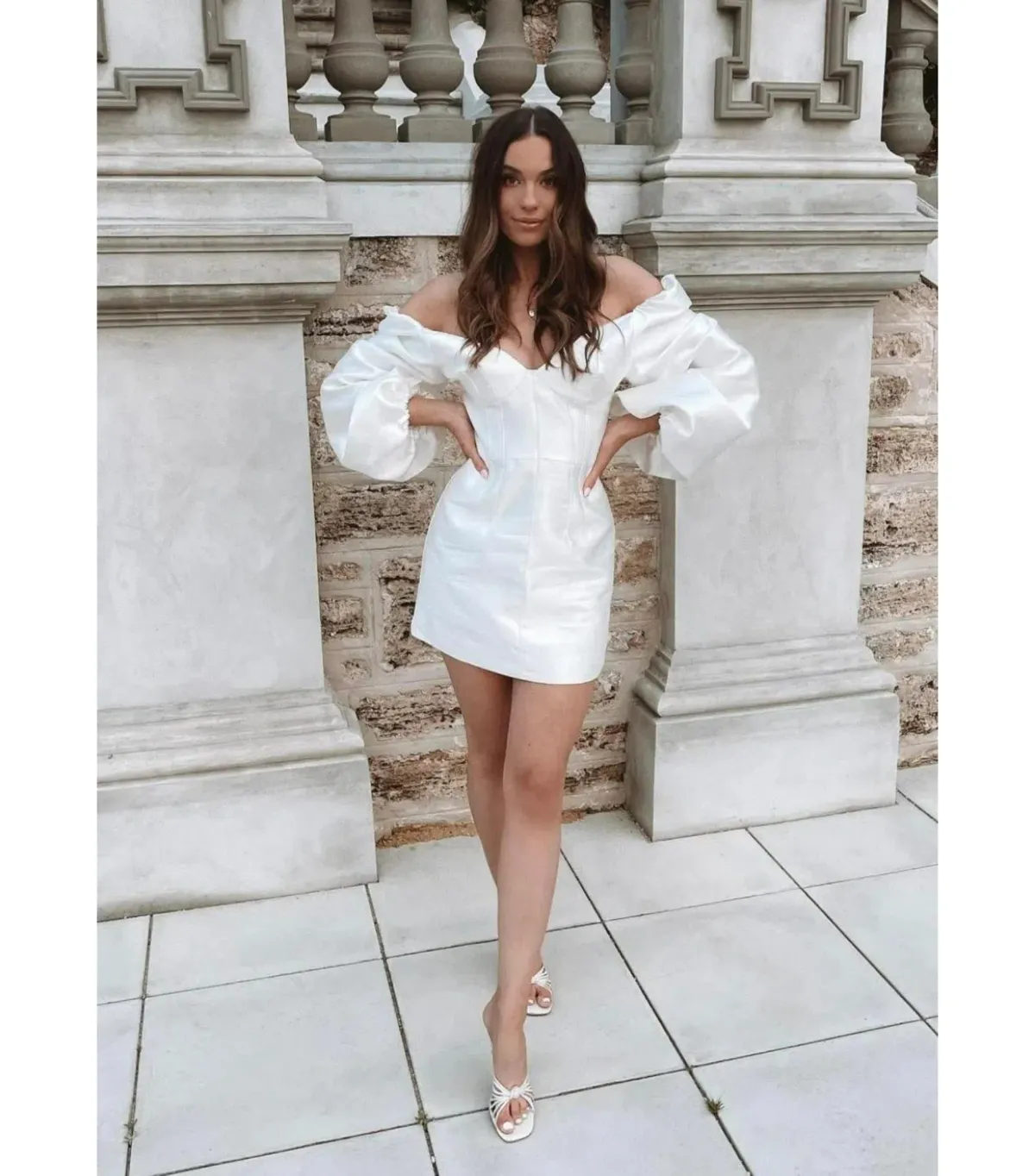 Khirzad Femme Solaro Dress White Size AU 8 - Image 1