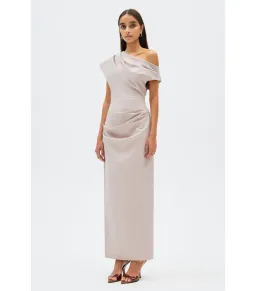 Misha Gia Midi Dress Faded Silver Size 6/XS for rent on The Volte - image 2