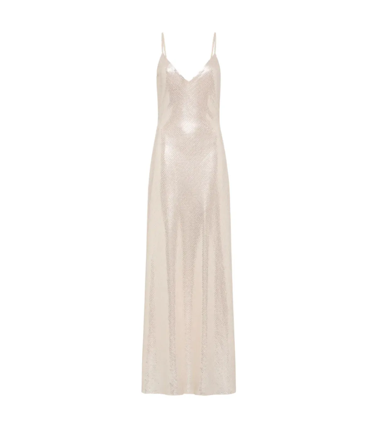 Manning Cartell High Voltage Slip Dress Nude Silver Size AU 8  - Image 4