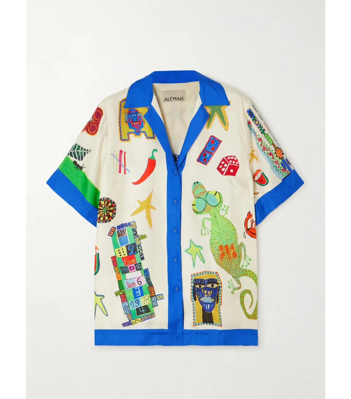 Alemais Rollers Shirt And Pants Set Print Size AU 10 - Image 5