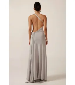 Ance Gria Gaia Gown in Silver Blue Size XS / AU 6 for rent on The Volte - image 4