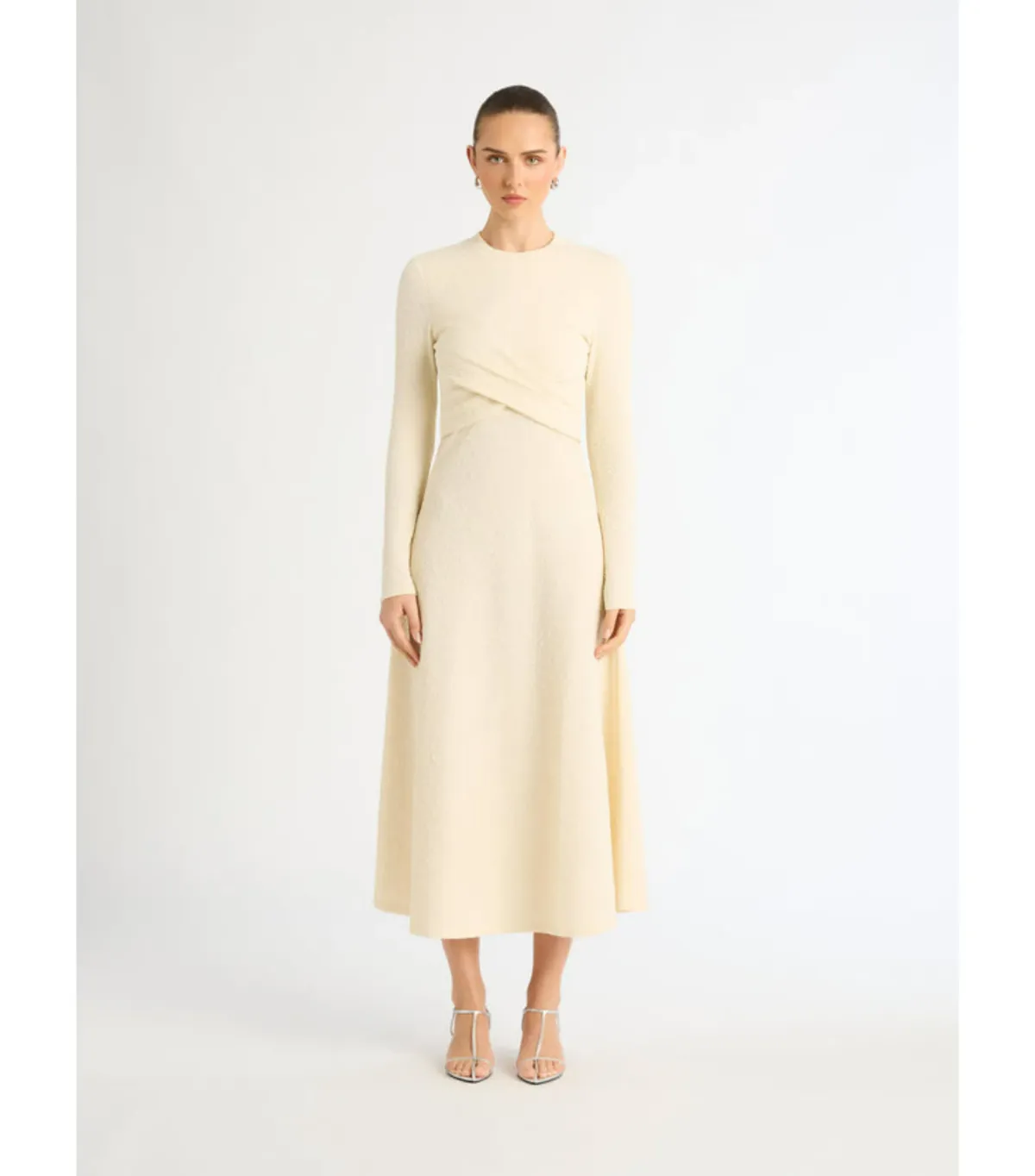 Sheike Surrender Midi Dress Neutral Size AU 10 - Image 1