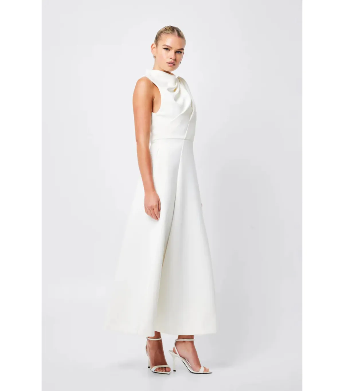 Mossman Cosmic Maxi Dress in Ivory Size AU 10 - Image 3