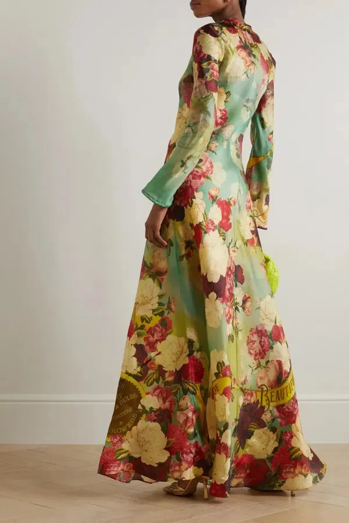 Zimmermann The Wonderland Bias Slip Dress in Peony Garden Floral Size 12/M - Image 2