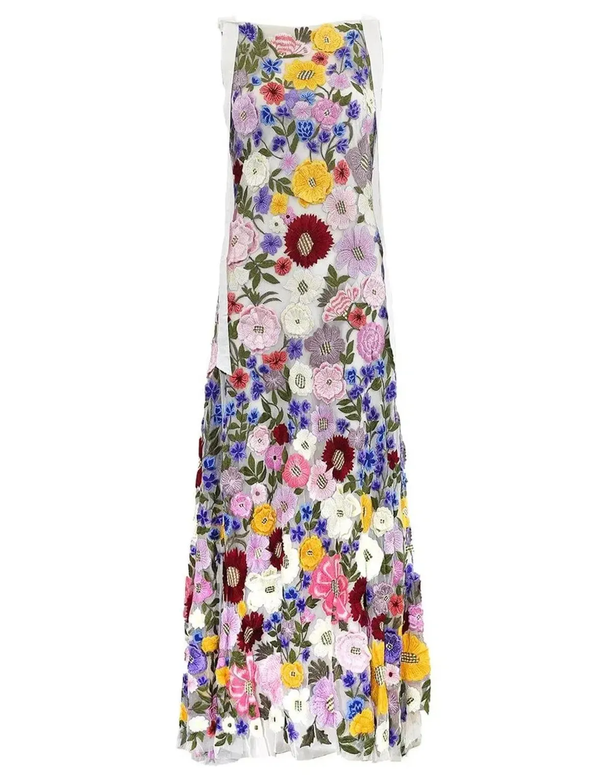 Rachel Gilbert Nya Gown Multi Floral Size 8 - Image 5