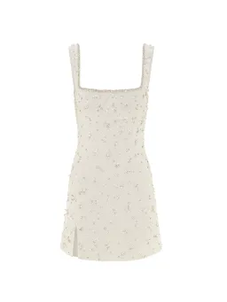 Clio Peppiatt Bridal Crystal Dress Ivory Size M / AU 10 for rent on The Volte - image 4