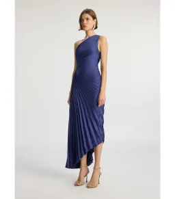 A.L.C. Delfina Satin Pleated Dress Riviera Size AU 6 for rent on The Volte - image 4
