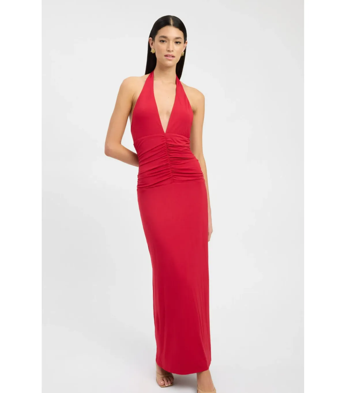 Kookai Brooklyn Maxi Dress in Scarlet Size AU 6 - Image 2