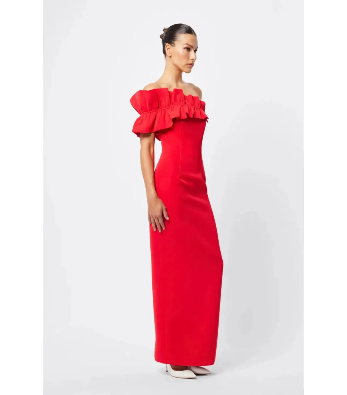 Mossman Soft Spoken Midi Dress Red Size AU 8 - Image 6