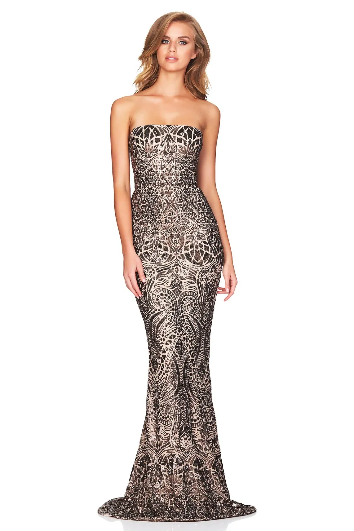 Nookie Shanina Strapless Gown in Bronze Size S / AU 8 - Image 2