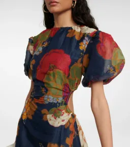 Sir the Label Bonita Puff Sleeve Gown Garcia Floral Print Size 1 / AU 8 for rent on The Volte - image 2