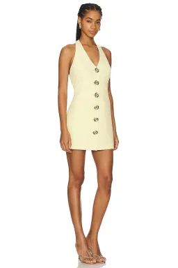 The Wolf Gang Irida Vest Mini Dress in Butter Yellow Size AU 6 for rent on The Volte - image 2