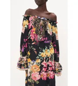 Camilla Drop Shoulder Split Maxi Dress Libertine Lady Size 16 for rent on The Volte - image 3