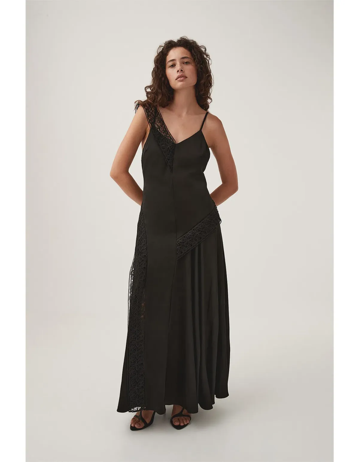 Aje Spirit Lace Maxi Dress Black Size 6  - Image 1