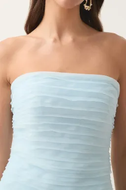 Aje Soundscape Maxi Dress Sea Breeze Size 6 for rent on The Volte - image 2