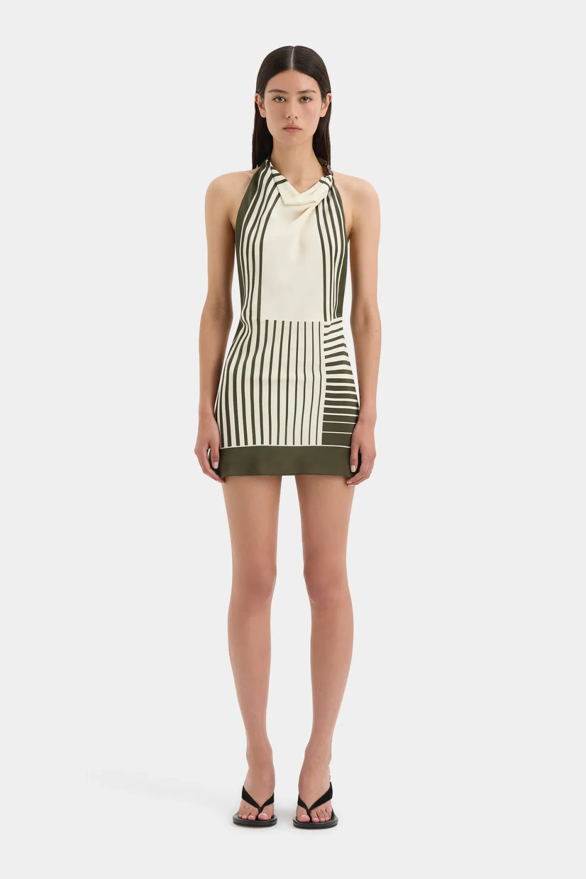 Sir the Label Leilana Mini Dress in Garden Stripe Size 2/Au 10 - Image 1