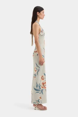 Sir the Label Roisin Halter Midi Dress in Bloom Floral Size 1 (AU 8) for rent on The Volte - image 2
