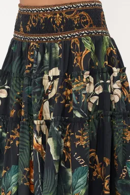Camilla 4 Tiered Gathered Maxi Skirt Easy Tiger Size M / AU 12 for rent on The Volte - image 5