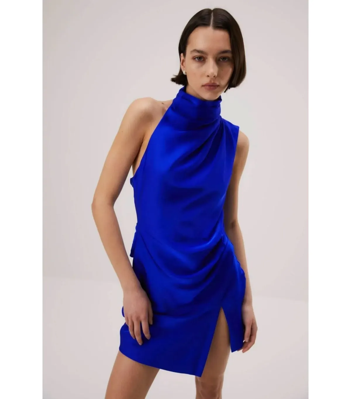 Misha Hope Mini Dress Electric Blue Size 8 - Image 2