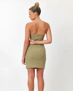 Bianca & Bridgett Nicola Strapless Mini Dress Green Size XL / AU 14 for rent on The Volte - image 2