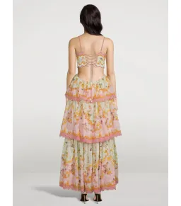 Zimmermann Laurel Frill Midi Dress Floral Size 3 / AU 10-12 for rent on The Volte - image 2