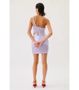 Suboo Millenia One Shoulder Twist Mini Dress Purple Size S / AU 8 for rent on The Volte - image 2