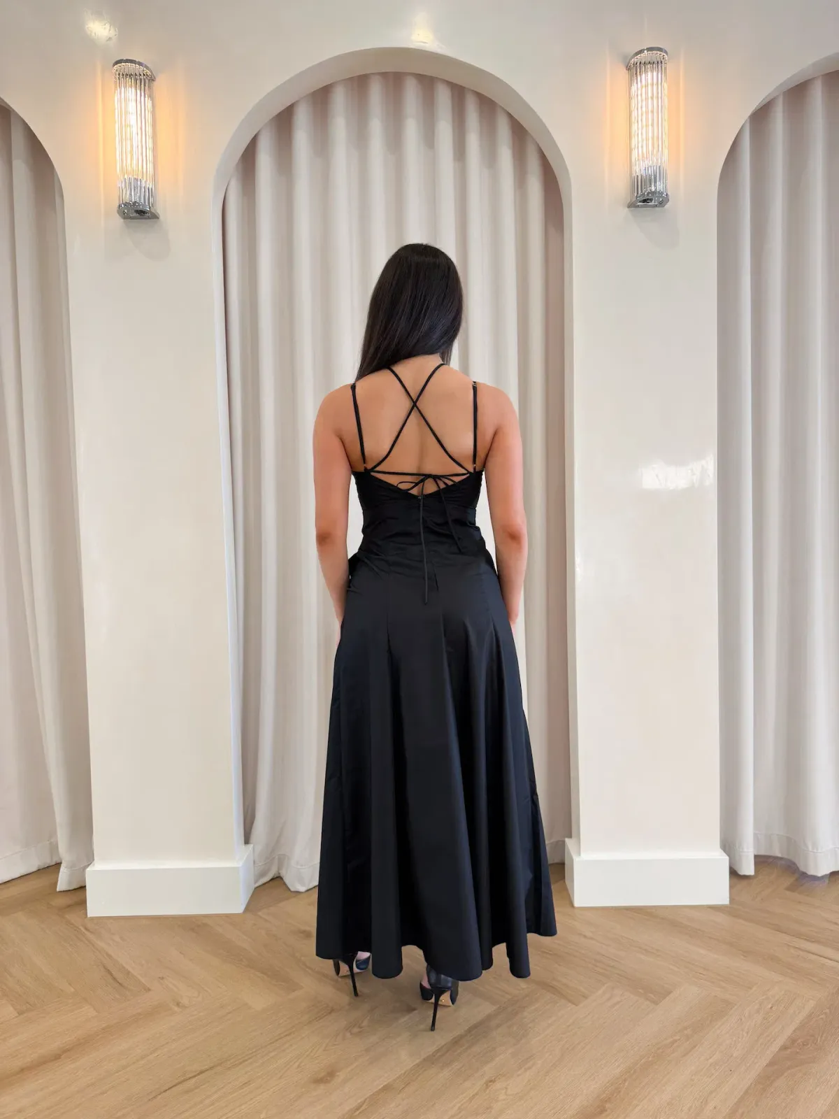 Sofia Irina Maxi Cut Out Dress Black Size M / AU 10 - Image 3