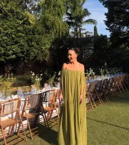 Sass & Bide Claret Maxi Dress Olive Green Size AU 6 for rent on The Volte - image 7