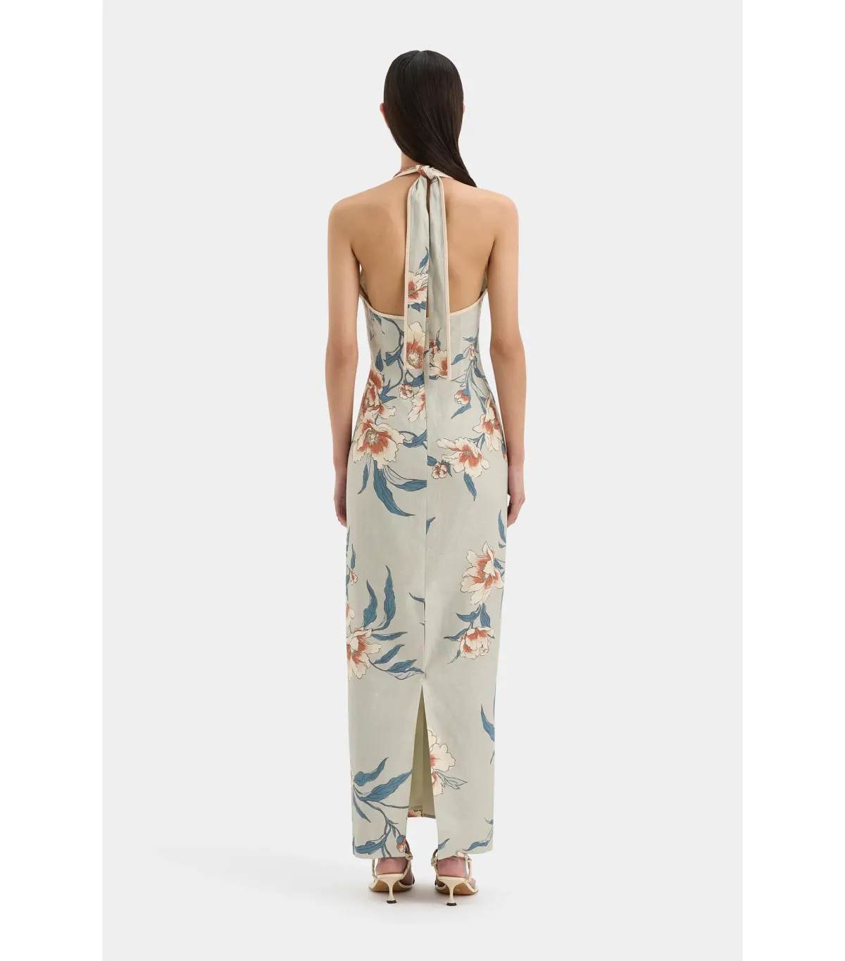 Sir the Label Roisin Halter Midi Dress in Bloom Floral Size 0 / AU 6 - Image 2