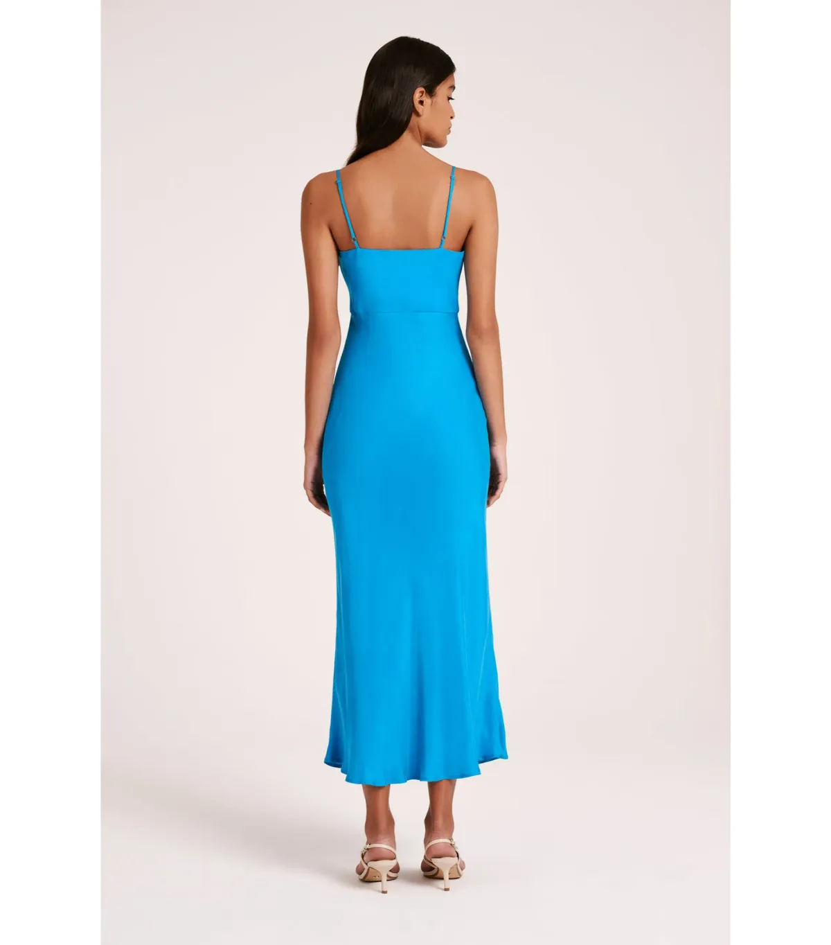 Nude Lucy Lea Cupro Dress Azure Size S / AU 8 - Image 3