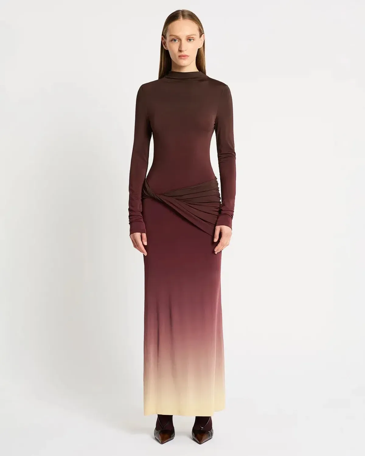 Sass & Bide Life Form Jersey Maxi Dress in Ombre Cherry Size S / AU 8  - Image 1