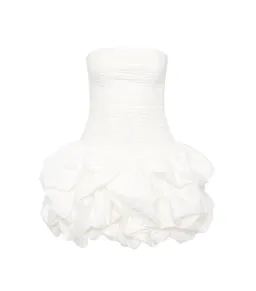 Aje Violette Bubble Hem Mini Dress Ivory Size AU 6 for rent on The Volte - image 4