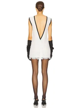 Helsa The Lace Mini Dress White Size XS / AU 6 for rent on The Volte - image 6
