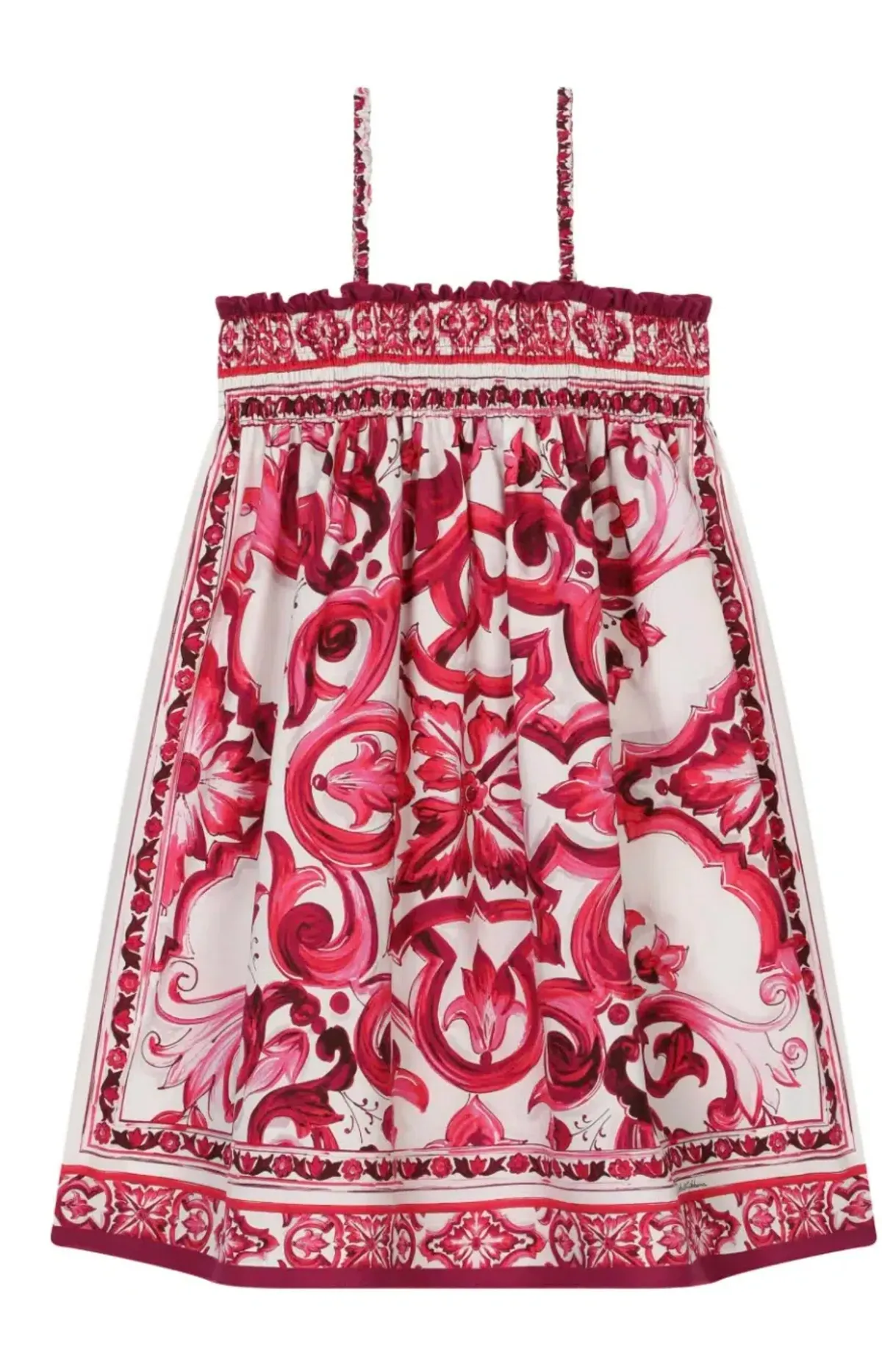 Dolce & Gabbana Majolica Dress Girls Size 6 - Image 1