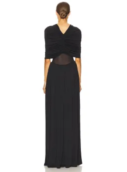 Helsa Philomena Jersey Dress Black Size M / AU 10 for rent on The Volte - image 2