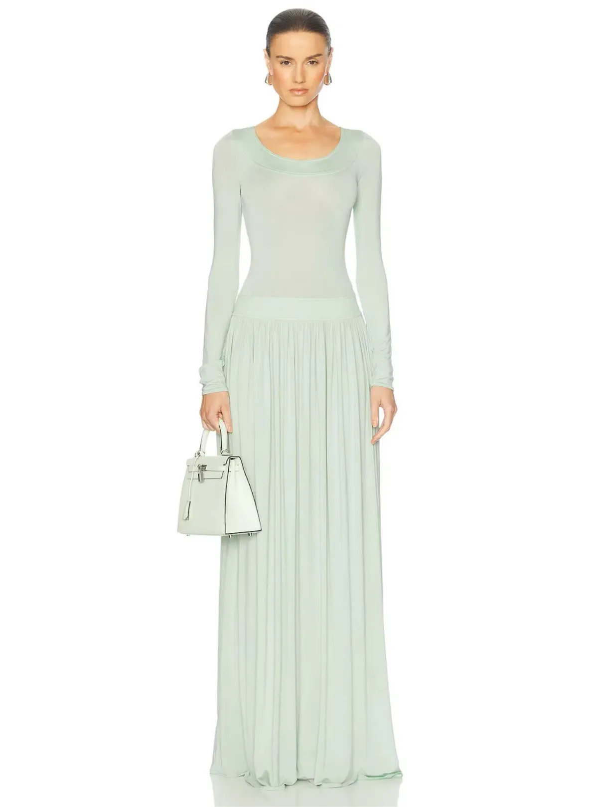 Helsa Aesther Jersey Dress Seafoam Green Size S / AU 8 - Image 1