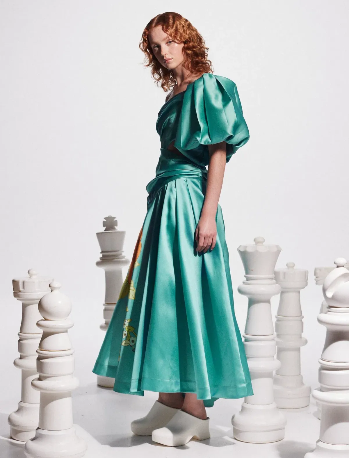 Alemais Regent Gown Jade Size 12 - Image 2