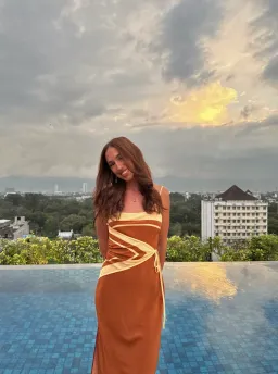 Sir the Label Soma Scarf Midi Dress for rent on The Volte - image 4