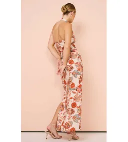 Sir the Label Noemi Halter Midi Dress Print Size 8 for rent on The Volte - image 2