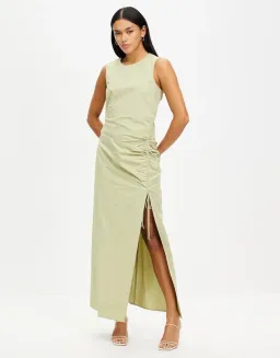 Third Form Drawn Deep Tank Maxi Dress Sage Size 8 for rent on The Volte - image 1