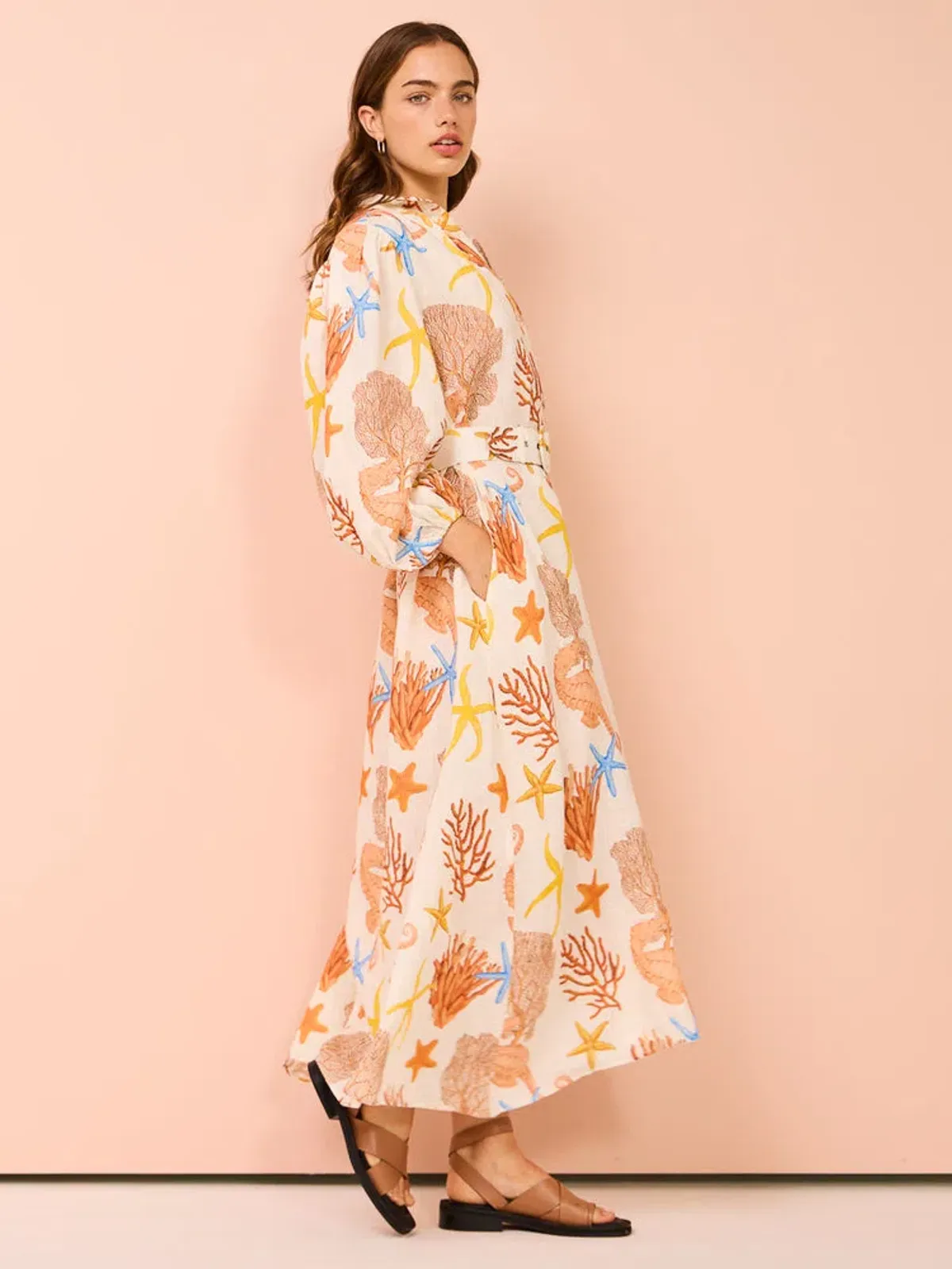 Palm Noosa Noddy Dress In Coral Size 14  - Image 4