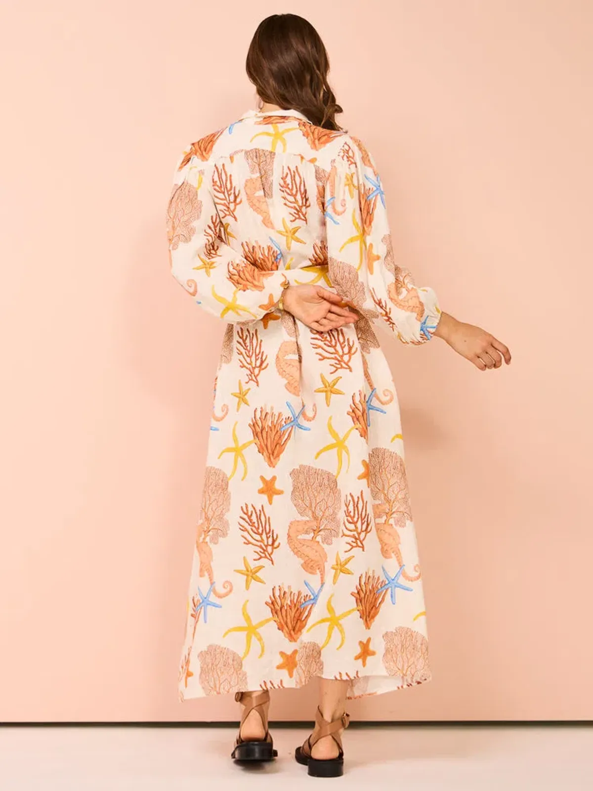 Palm Noosa Noddy Dress In Coral Size 14  - Image 5
