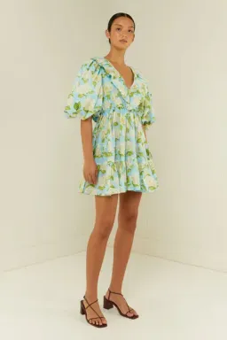 Palm Noosa Sofia Dress in Blue Hydrangea Size 8  for rent on The Volte - image 2