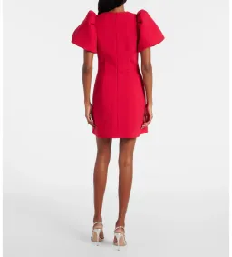 Rebecca Vallance Akari Puff Sleeve Mini Dress Red Size 6 for rent on The Volte - image 2