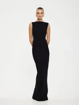 Effie Kats Verona Gown Black Size 10  for rent on The Volte - image 2